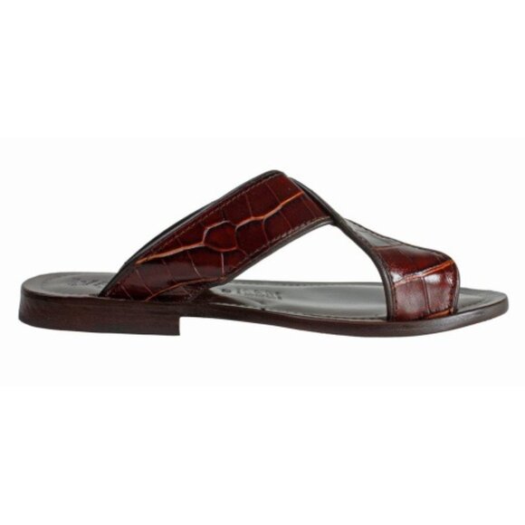 Luke Red Men’s Italian Leather Sandals Shoes main image 6